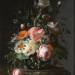 Still-life of Flowers on a  Marble Ledge